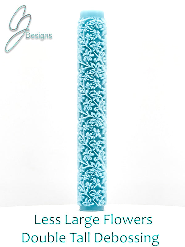 Less Large Flowers Deep Impression Texture Rollers