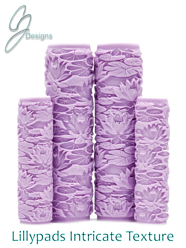 Lilly Pads Intricate Detail Texture Roller