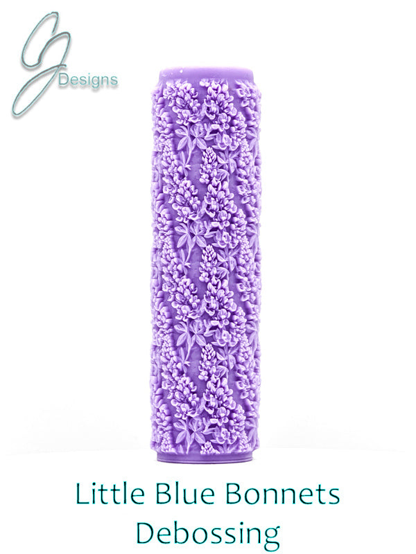 Little Blue Bonnets Intricate Detail Texture Roller