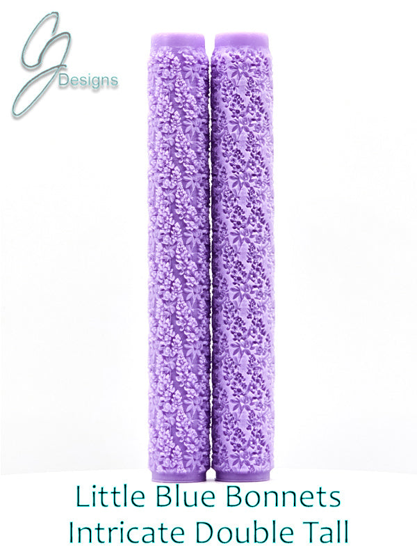 Little Blue Bonnets Intricate Detail Texture Roller