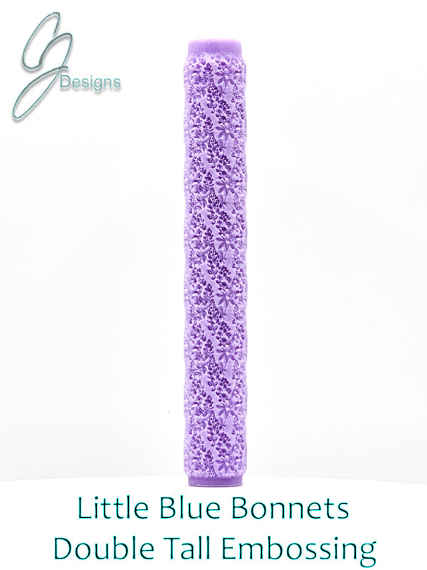 Little Blue Bonnets Intricate Detail Texture Roller