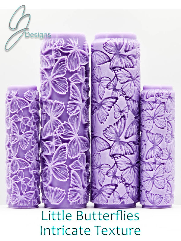 Little Butterflies Intricate Detail Texture Roller with DoubleTall Option