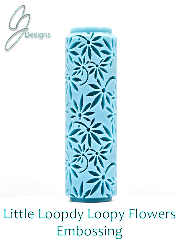 Little Loopdy Loopy Flowers Deep Impression Texture Rollers