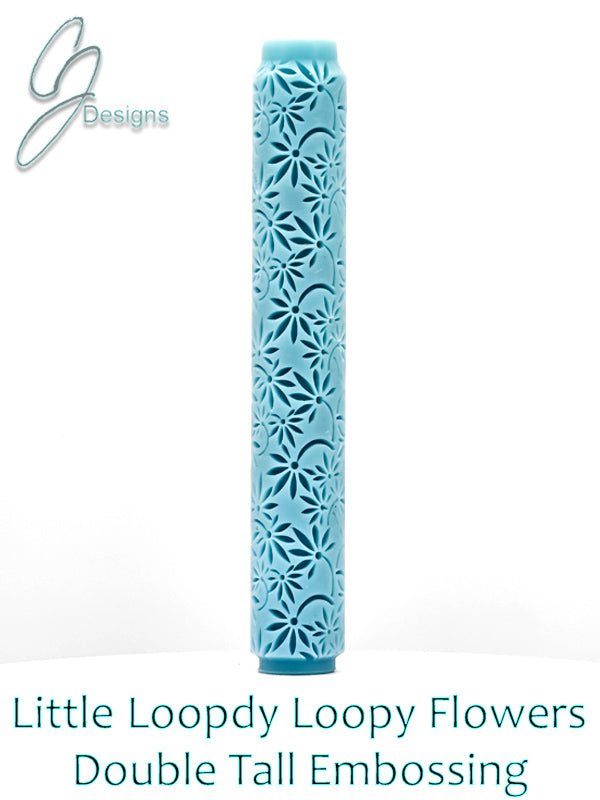Little Loopdy Loopy Flowers Deep Impression Texture Rollers
