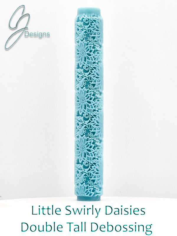 Little Swirly Daisies Deep Impression Texture Rollers