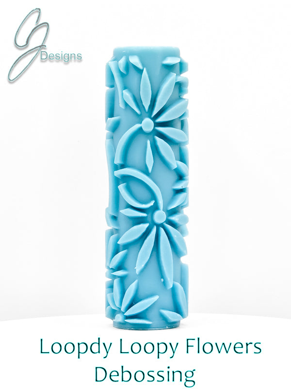 Loopdy Loopy Flowers Deep Impression Texture Rollers