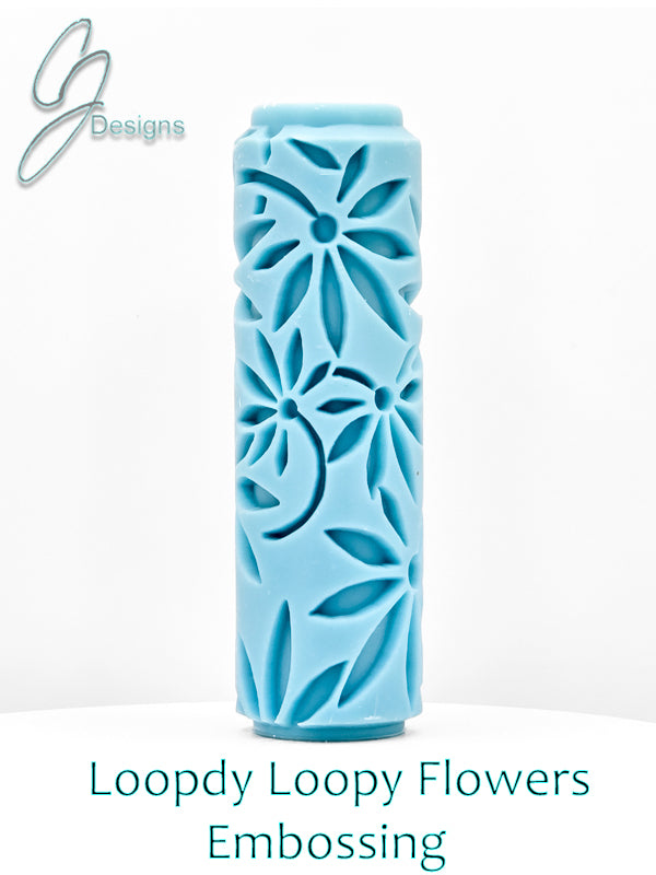 Loopdy Loopy Flowers Deep Impression Texture Rollers
