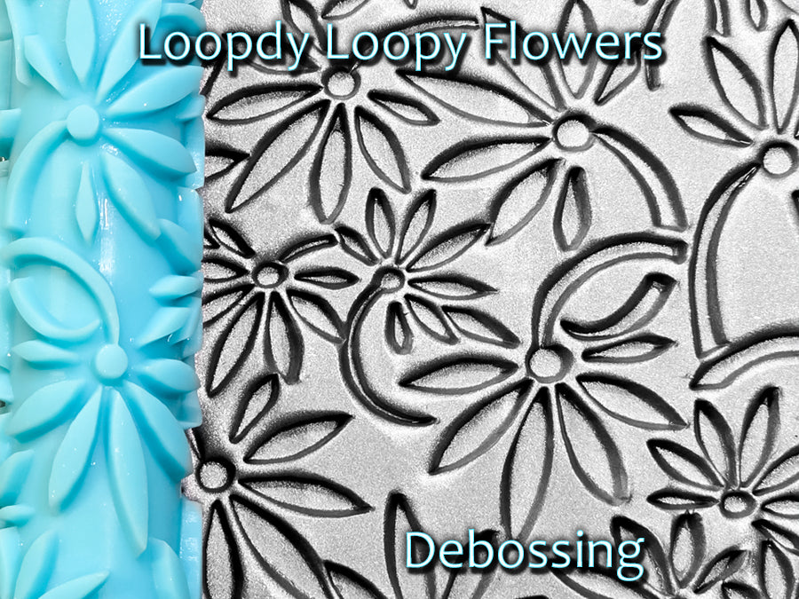 Loopdy Loopy Flowers Deep Impression Texture Rollers