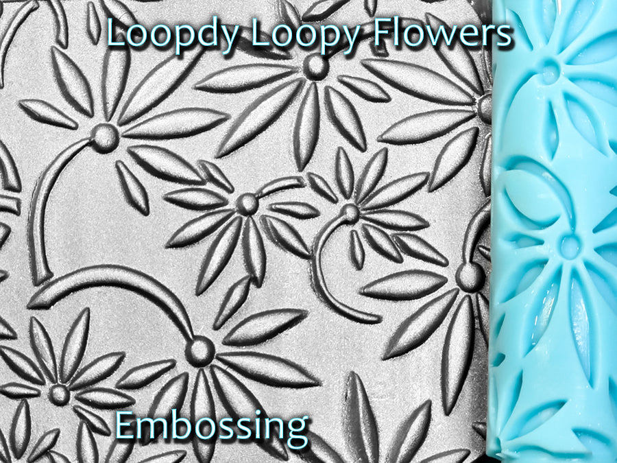 Loopdy Loopy Flowers Deep Impression Texture Rollers