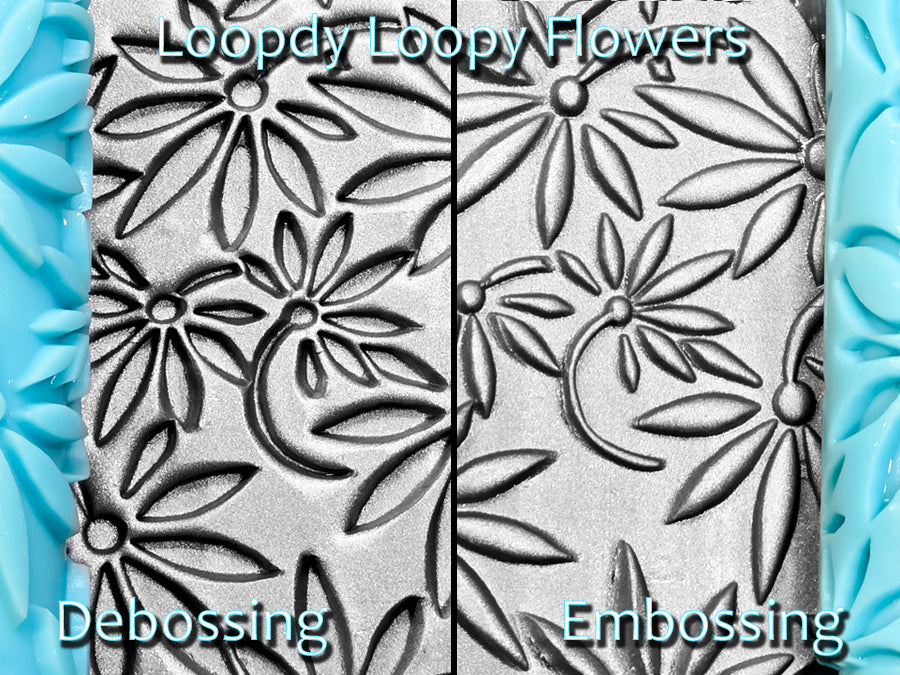 Loopdy Loopy Flowers Deep Impression Texture Rollers