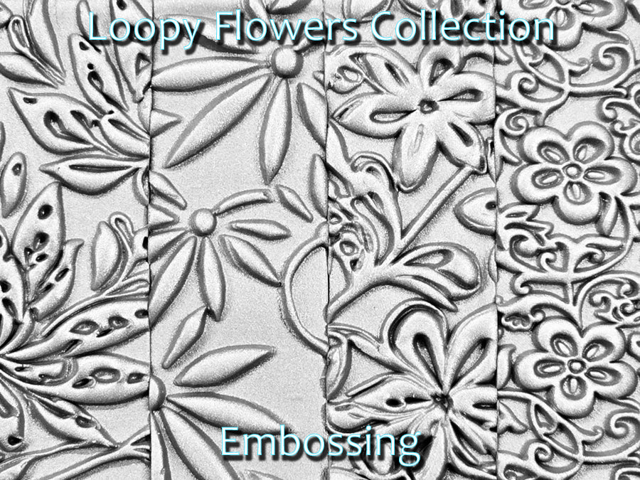 Loopy Flowers Collection Deep Impression Texture Rollers