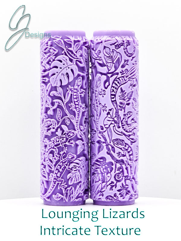 Lounging Lizards Intricate Detail Texture Roller