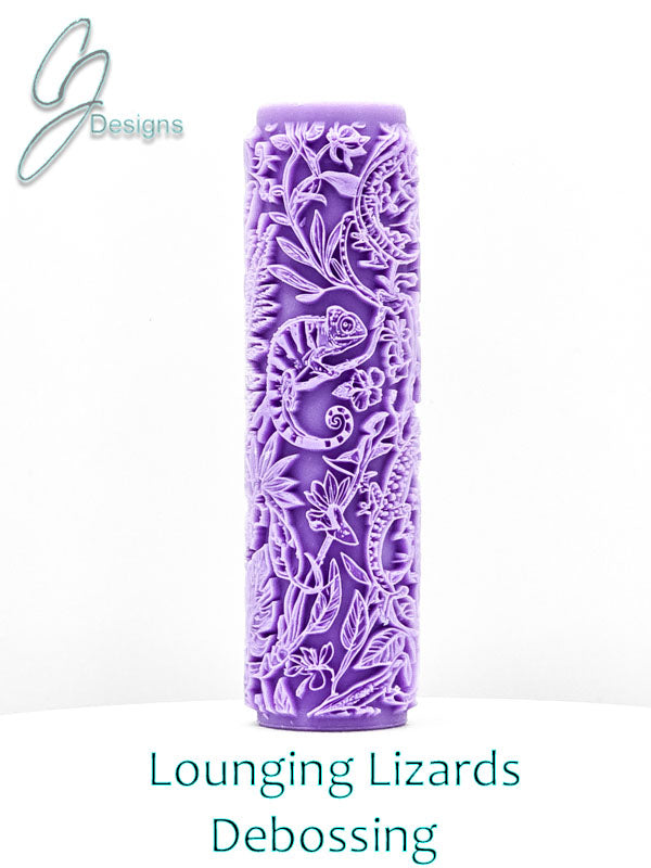 Lounging Lizards Intricate Detail Texture Roller