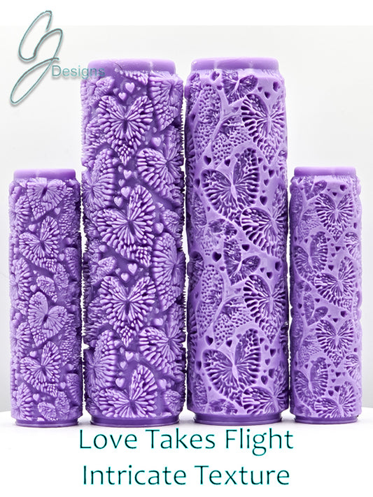 Love Takes Flight Intricate Detail Texture Roller