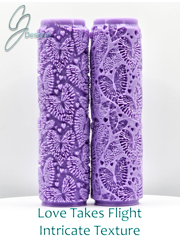 Love Takes Flight Intricate Detail Texture Roller
