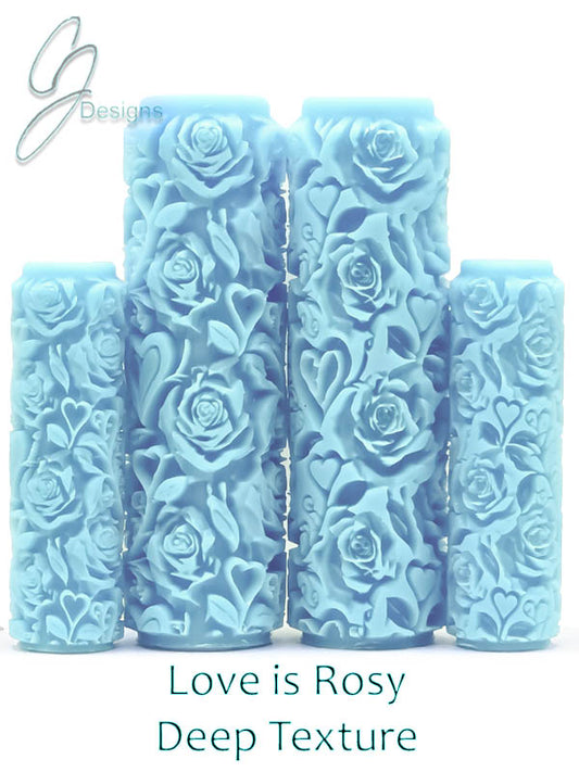 Love is Rosey Deep Impression Texture Rollers