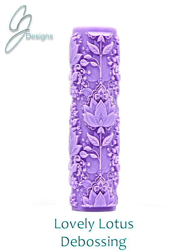 Lovely Lotus Intricate Detail Texture Roller