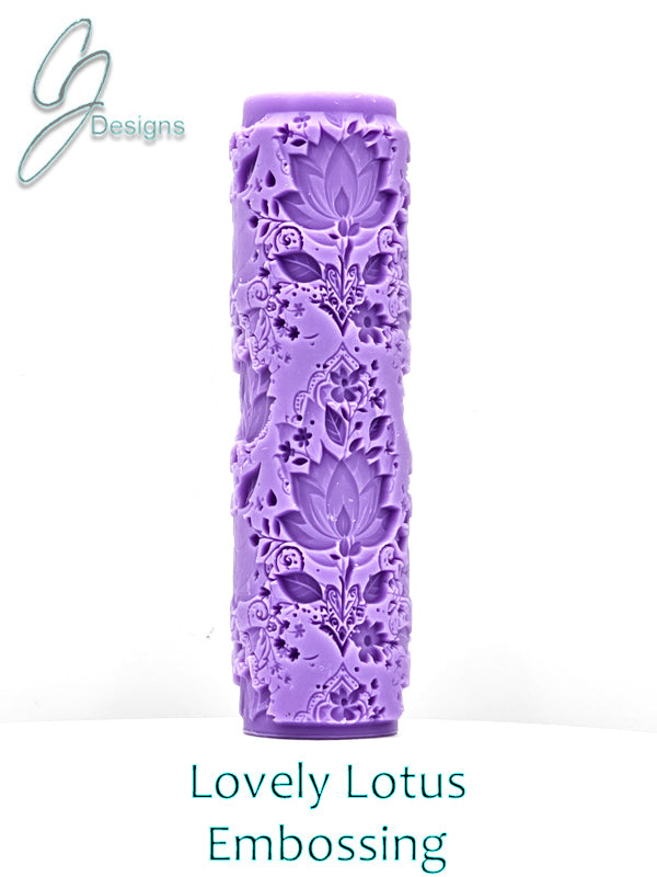 Lovely Lotus Intricate Detail Texture Roller