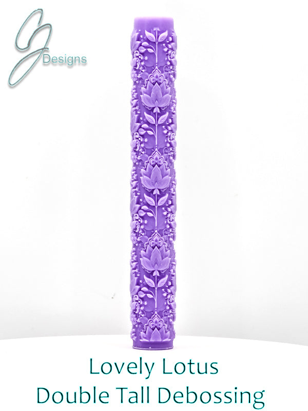 Lovely Lotus Intricate Detail Texture Roller