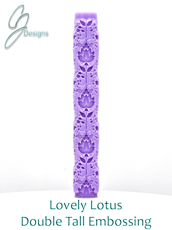 Lovely Lotus Intricate Detail Texture Roller