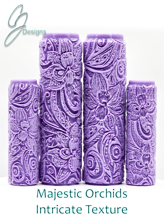 Majestic Orchids Intricate Detail Texture Roller