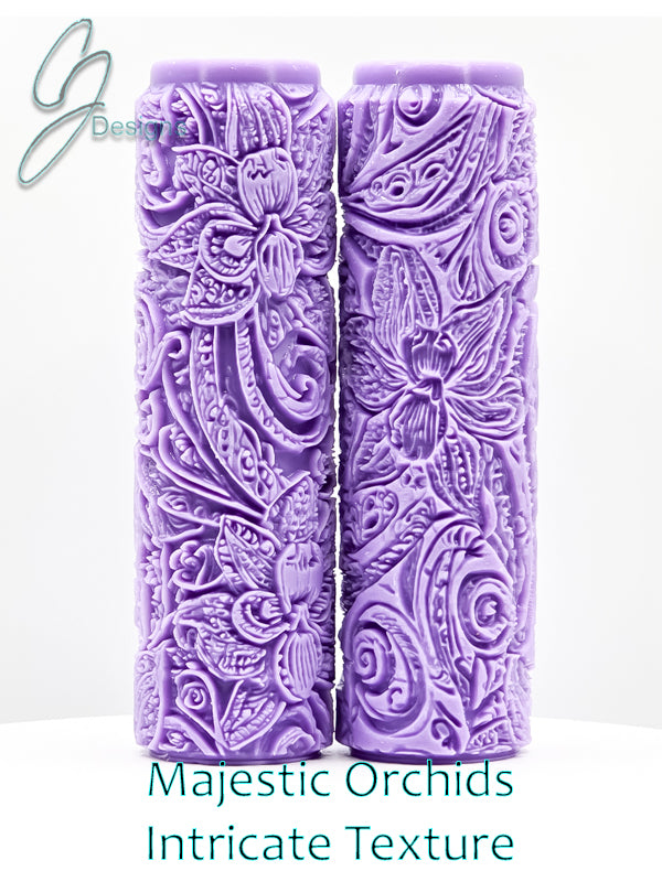 Majestic Orchids Intricate Detail Texture Roller
