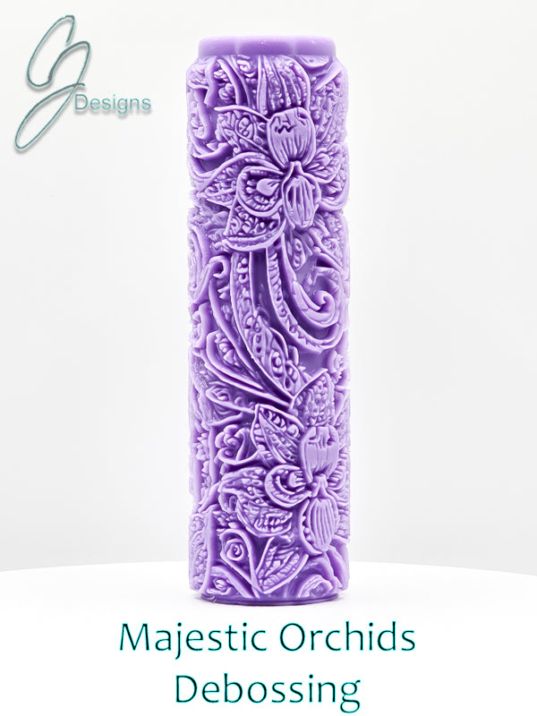 Majestic Orchids Intricate Detail Texture Roller
