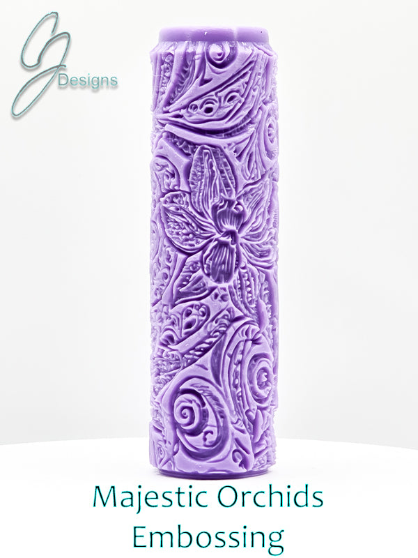 Majestic Orchids Intricate Detail Texture Roller