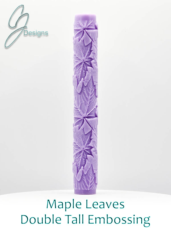 Maple Leaves Intricate Detail Texture Roller with DoubleTall Option