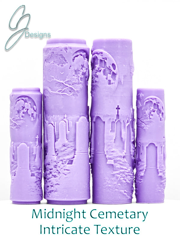 Midnight Cemetery Intricate Detail Texture Roller