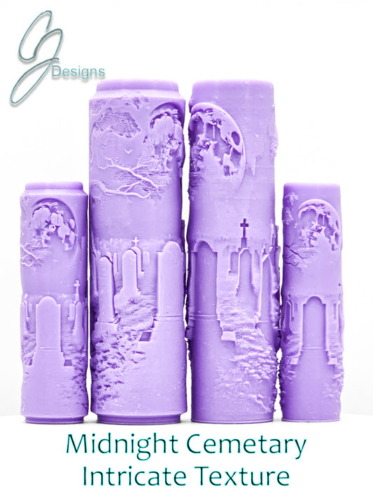 Midnight Cemetery Intricate Detail Texture Roller