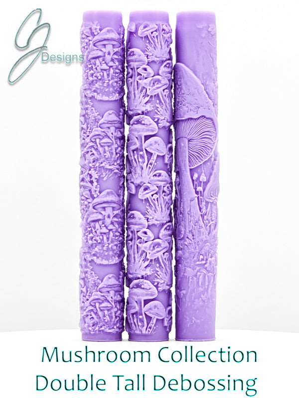 Mushrooms Collection Intricate Detail Texture Rollers