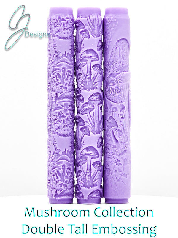 Mushrooms Collection Intricate Detail Texture Rollers