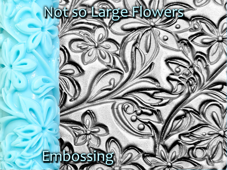 Not so Large Flowers Deep Impression Texture Rollers