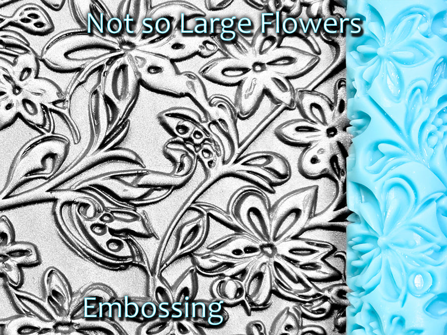 Not so Large Flowers Deep Impression Texture Rollers