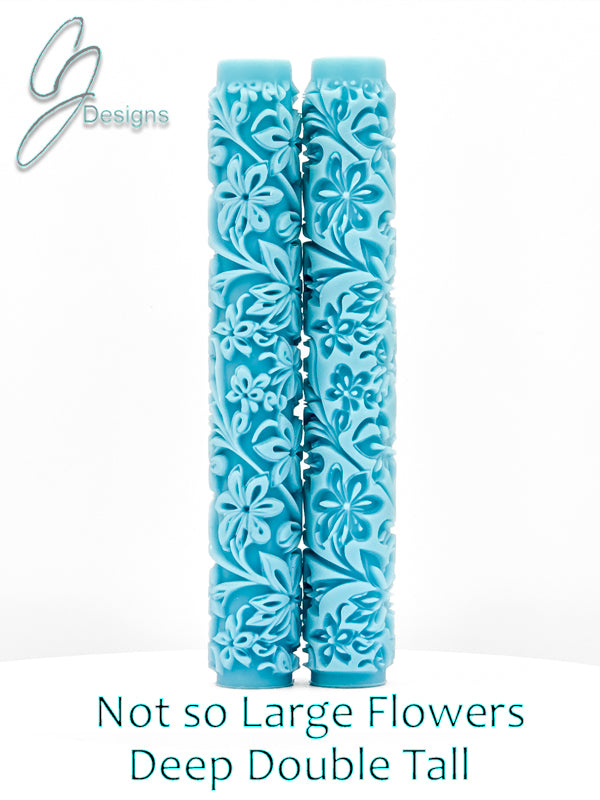 Not so Large Flowers Deep Impression Texture Rollers