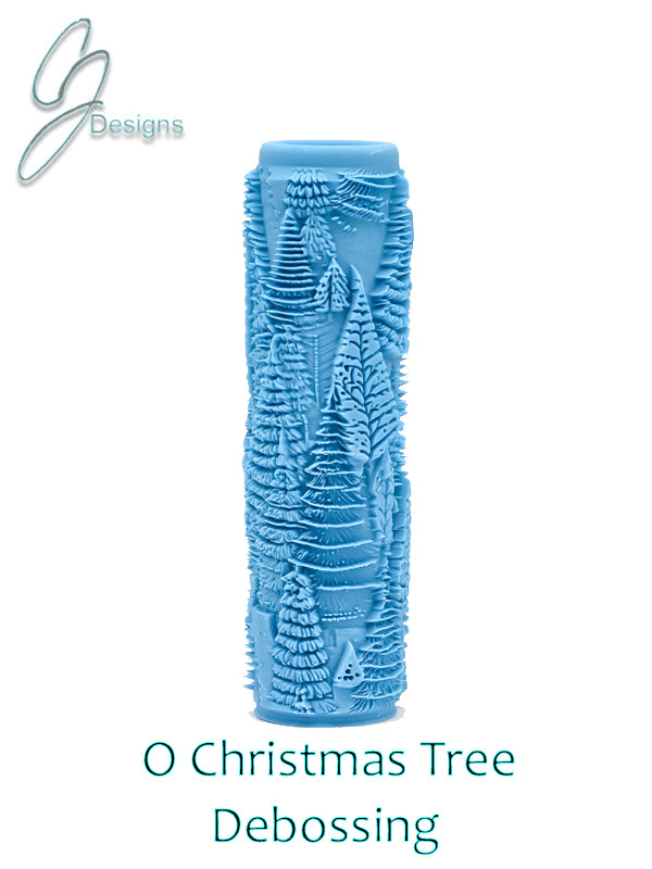 O Christmas Tree Deep Impression Texture Roller with DoubleTall Option