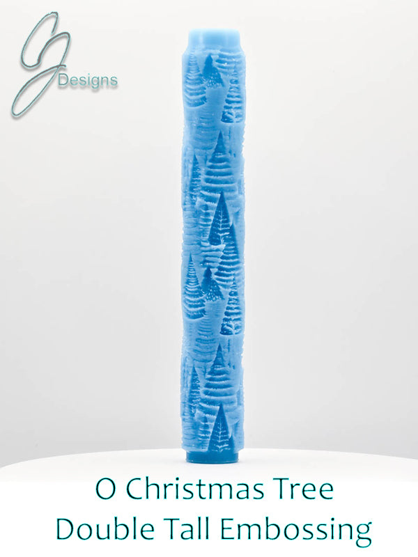 O Christmas Tree Deep Impression Texture Roller with DoubleTall Option
