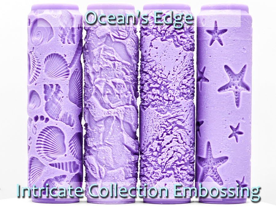 Ocean's Edge Collection Intricate Detail Texture Rollers