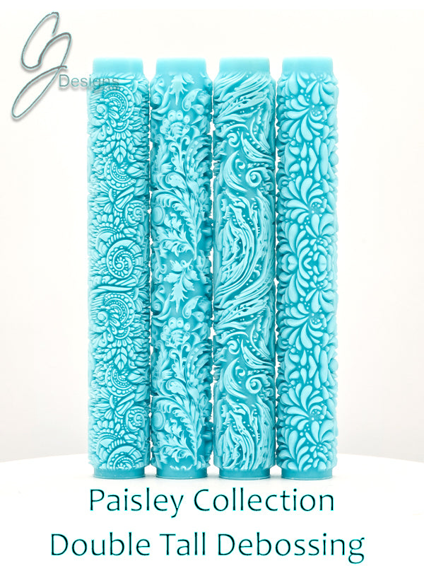 Paisley Collection Deep Impression Texture Rollers