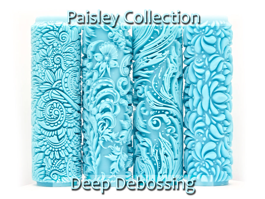 Paisley Collection Deep Impression Texture Rollers