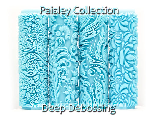 Paisley Collection Deep Impression Texture Rollers
