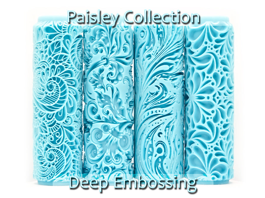 Paisley Collection Deep Impression Texture Rollers