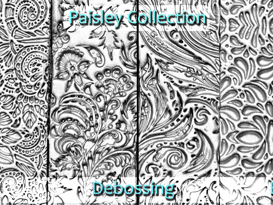 Paisley Collection Deep Impression Texture Rollers
