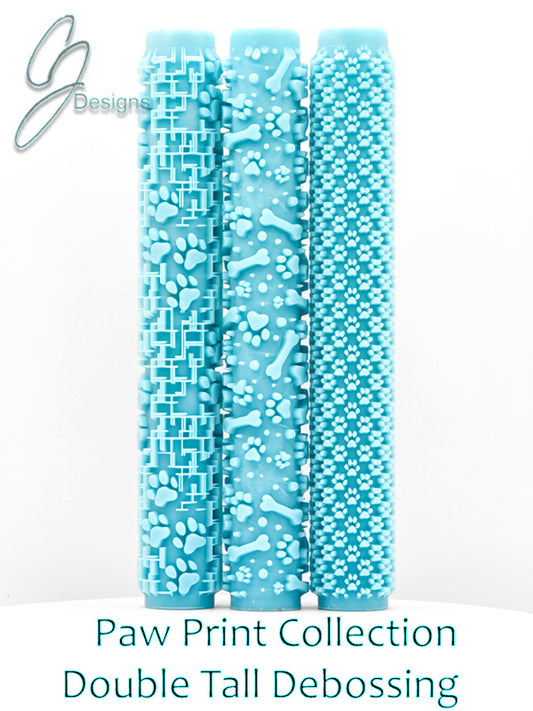 Paw Print Collection Deep Impression Texture Rollers