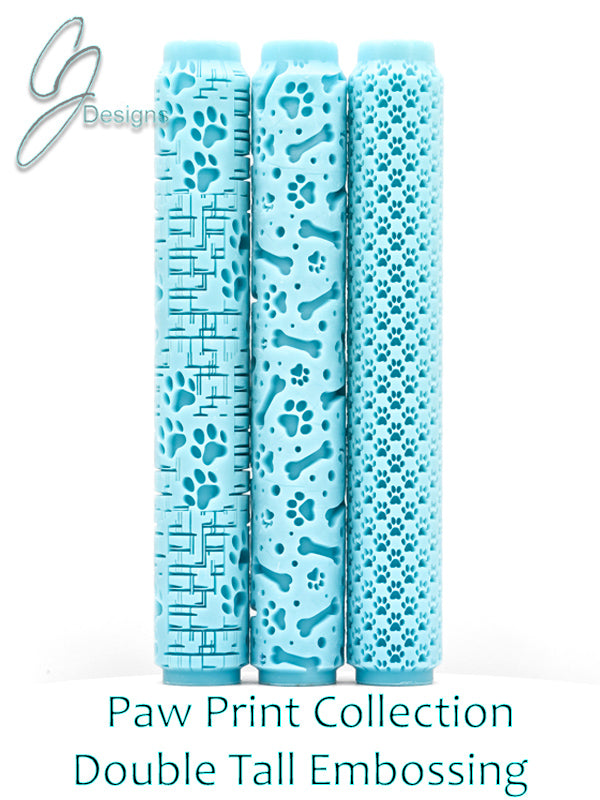 Paw Print Collection Deep Impression Texture Rollers