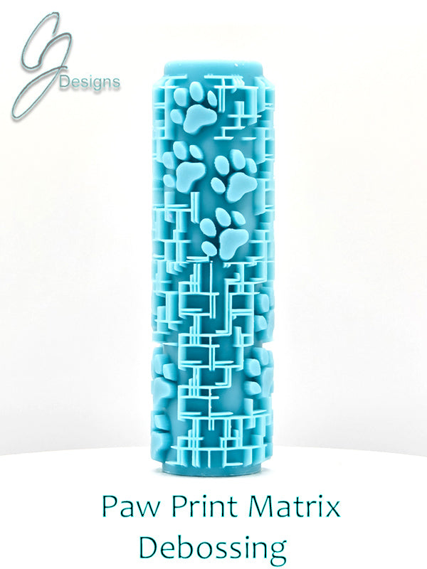 Paw Print Matrix Deep Impression Texture Rollers