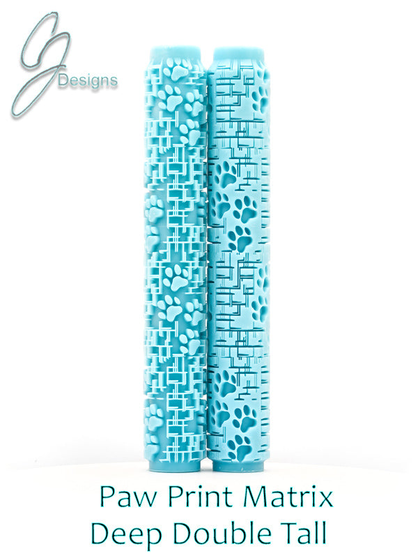Paw Print Matrix Deep Impression Texture Rollers