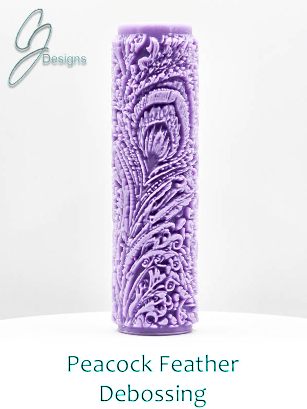 Peacock Feathers Intricate Detail Texture Roller