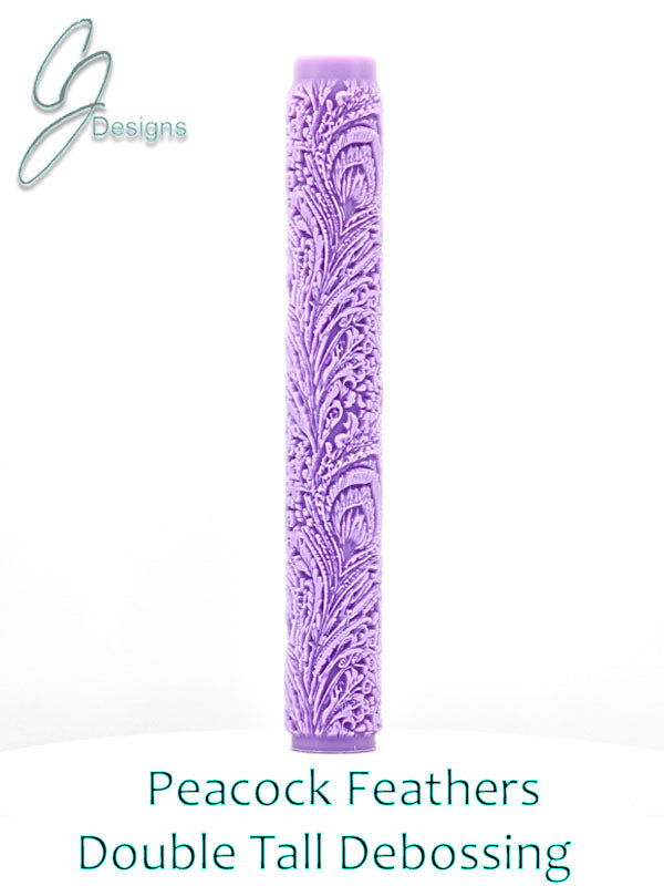 Peacock Feathers Intricate Detail Texture Roller